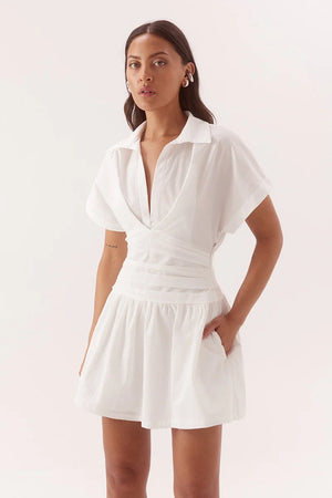 Sovere Studio Lyra Mini Dress | Chalk || PRE_ORDER ETA 24/09/2026