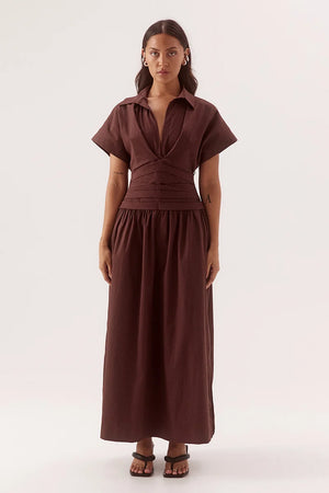 Sovere Studio Lyra Dress | Chocolate || PRE_ORDER ETA 24/09/2026