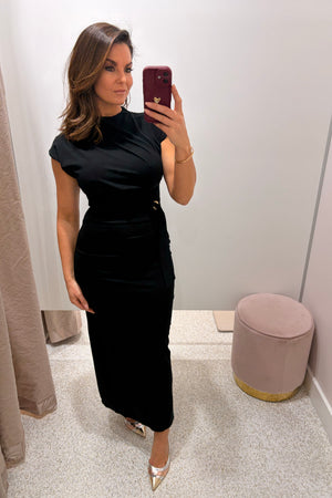 Chosen By Fifi & Annie The Monica Midi Dress | Black