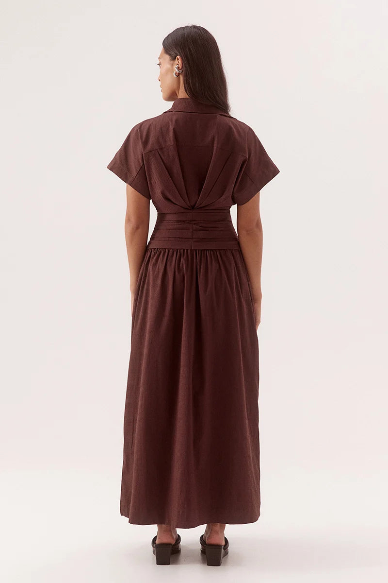 Sovere Studio Lyra Dress | Chocolate || PRE_ORDER ETA 24/09/2026