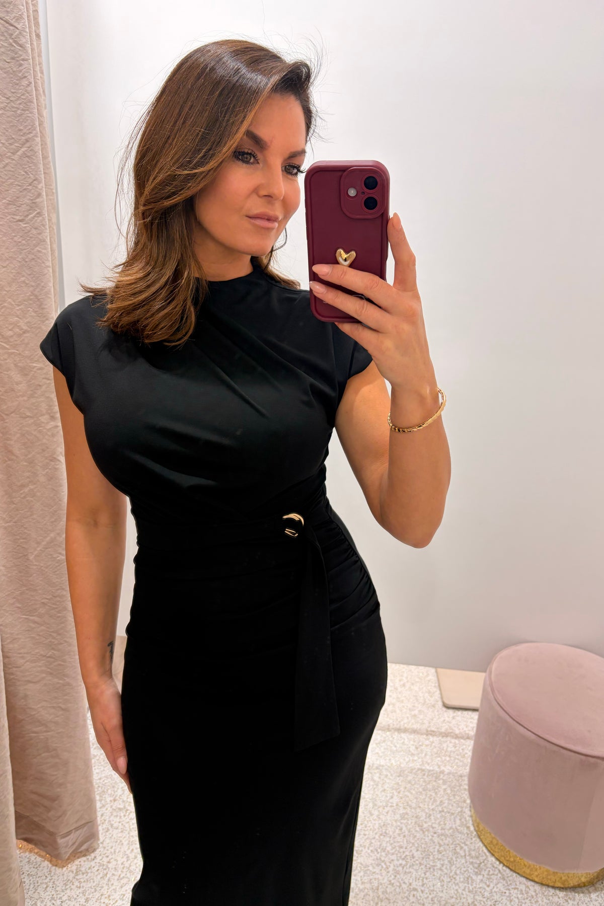 Chosen By Fifi & Annie The Monica Midi Dress | Black