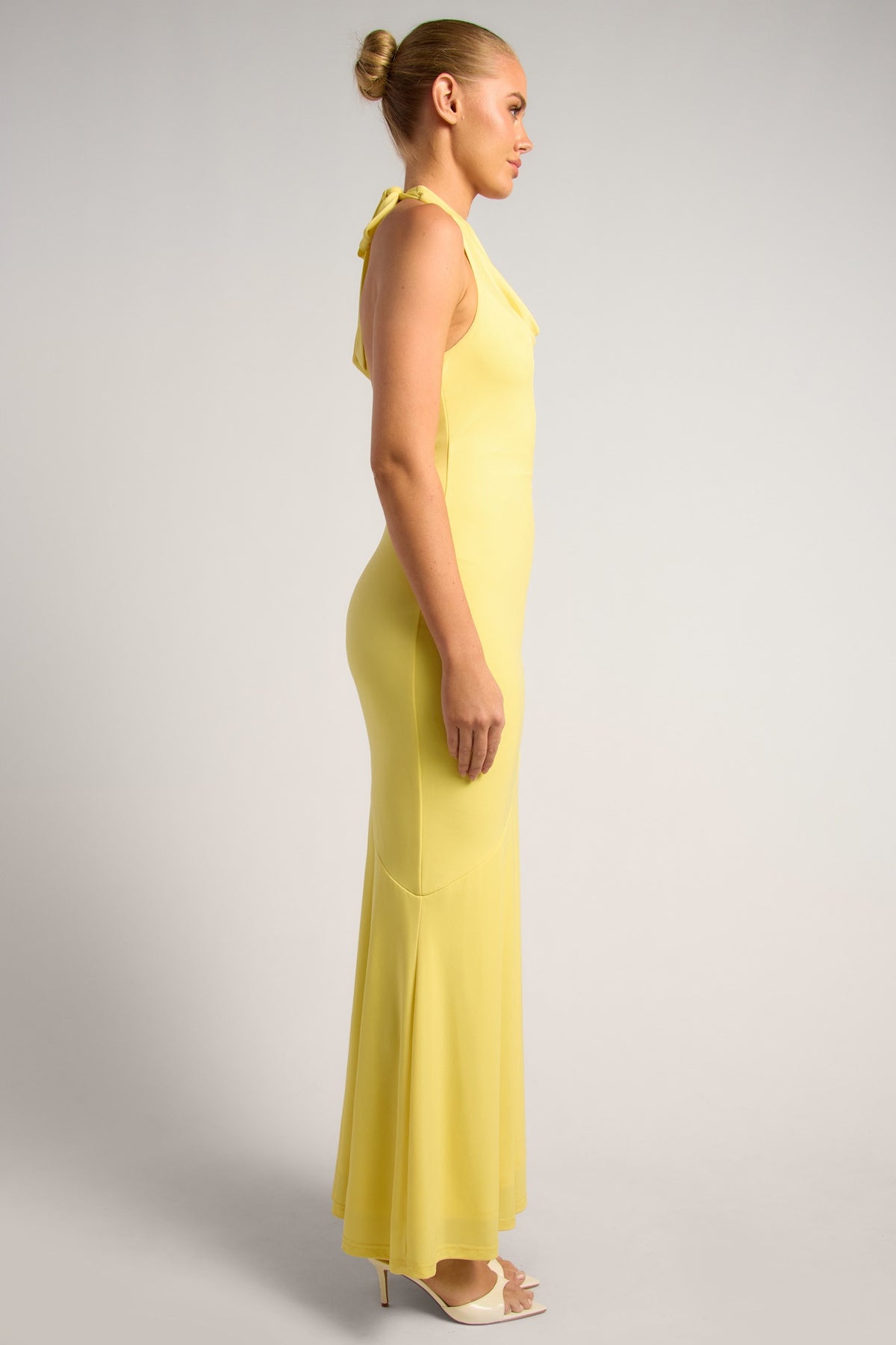 Chosen By Fifi & Annie The Jennifer Cowl Neck Maxi Dress | Lemoncello