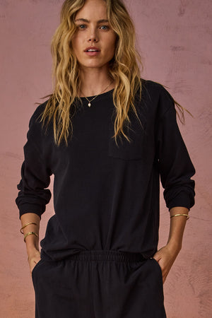The Upside Soho Cara Long Sleeve Top | Black
