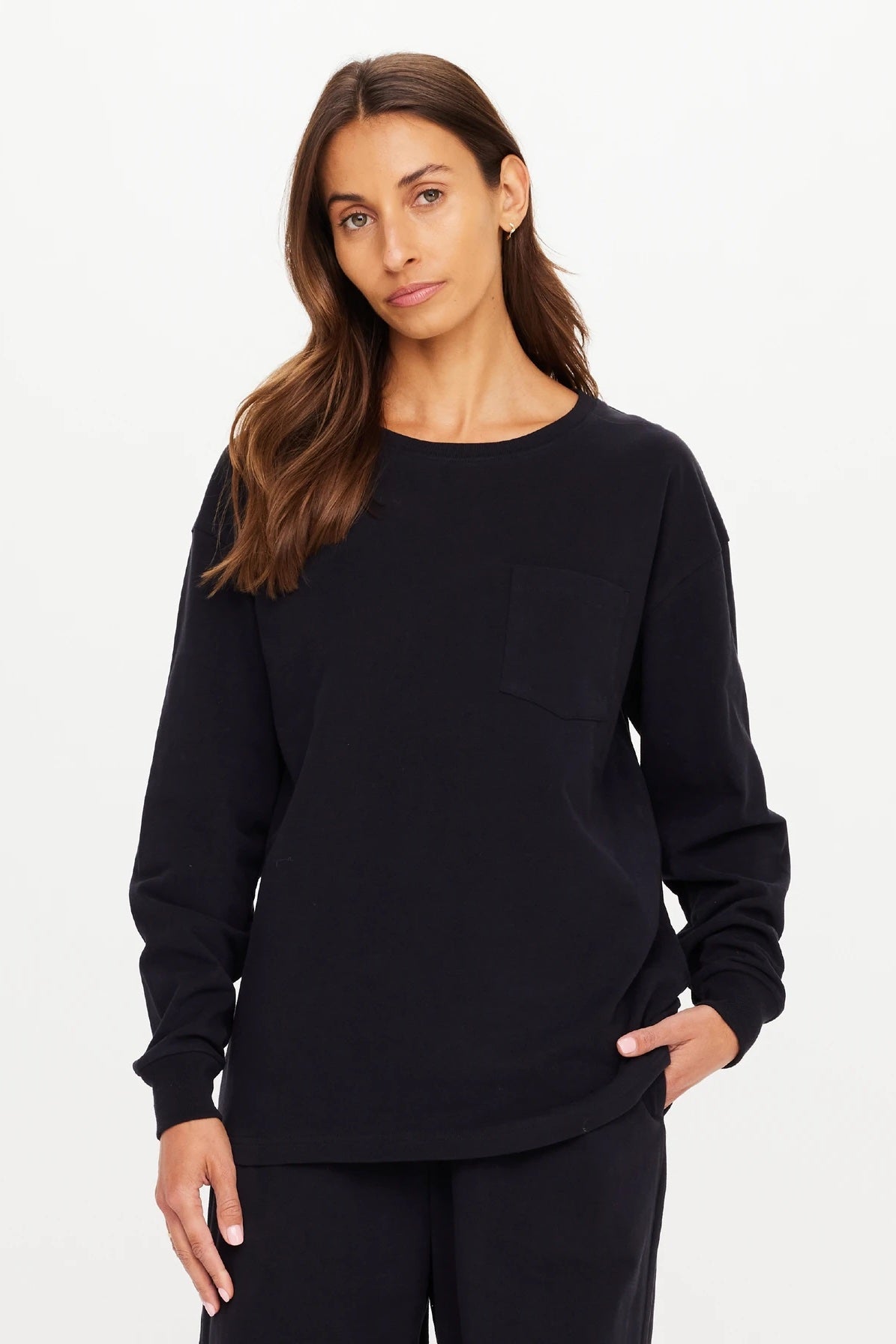 The Upside Soho Cara Long Sleeve Top | Black