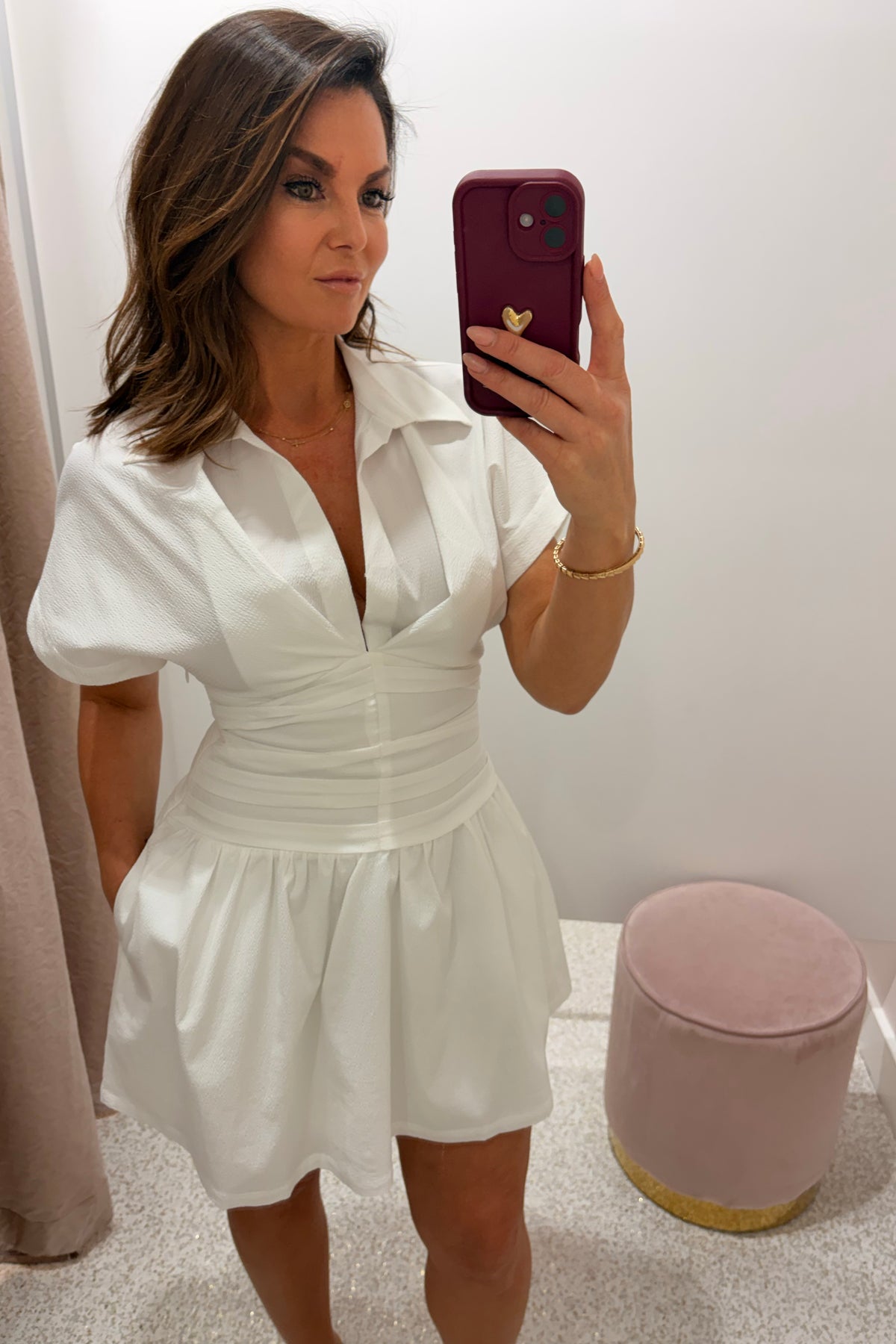 Sovere Studio Lyra Mini Dress | Chalk
