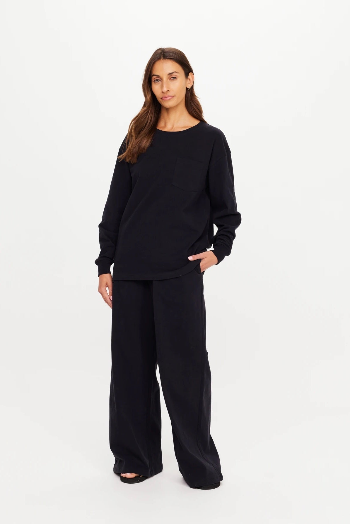 The Upside Soho Cara Long Sleeve Top | Black