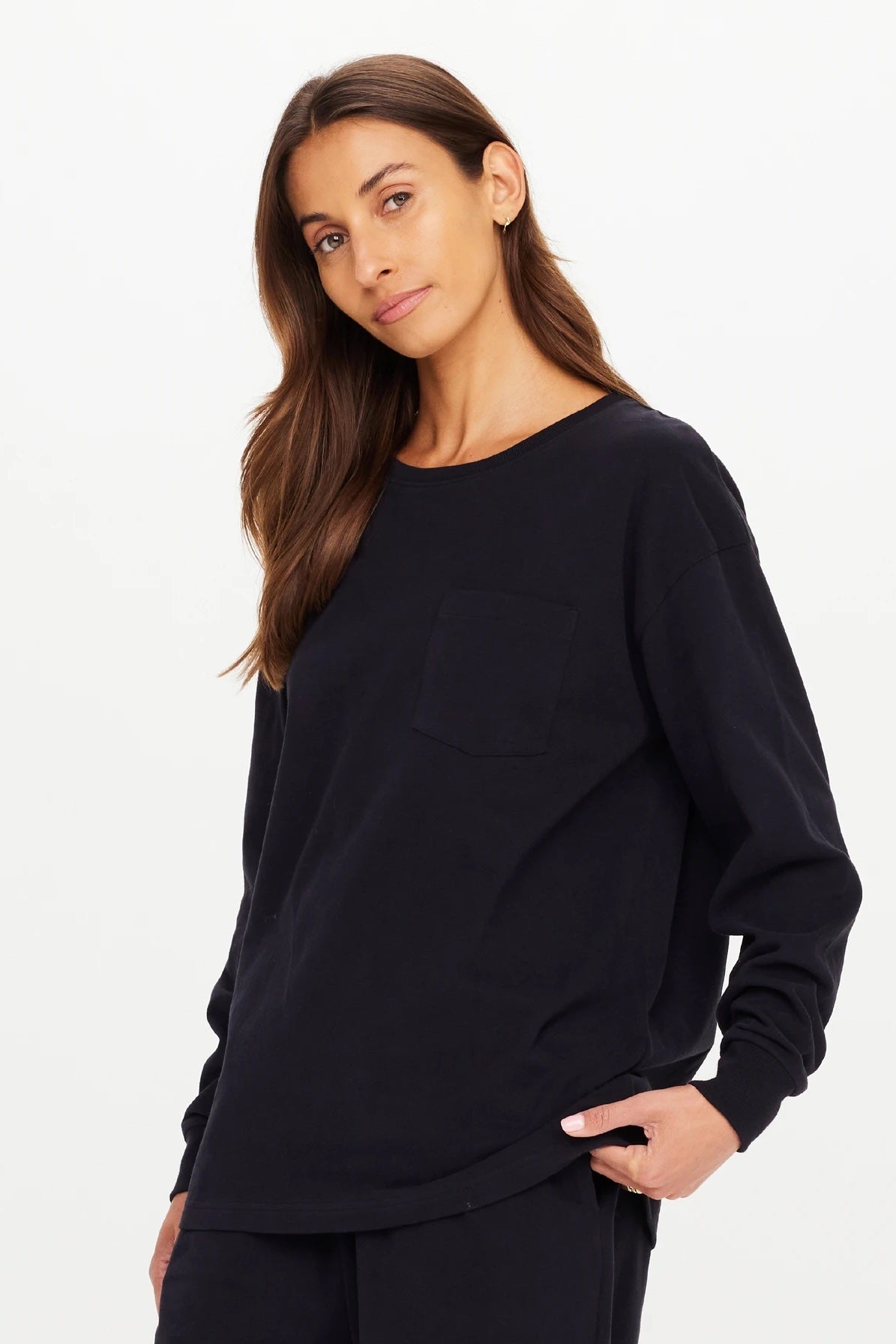 The Upside Soho Cara Long Sleeve Top | Black