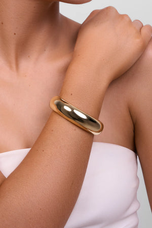 Liberte Mggie Soft Gold Bangle | Soft Gold