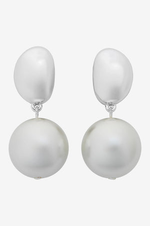 Liberte Selma Pearl Earring | Silver