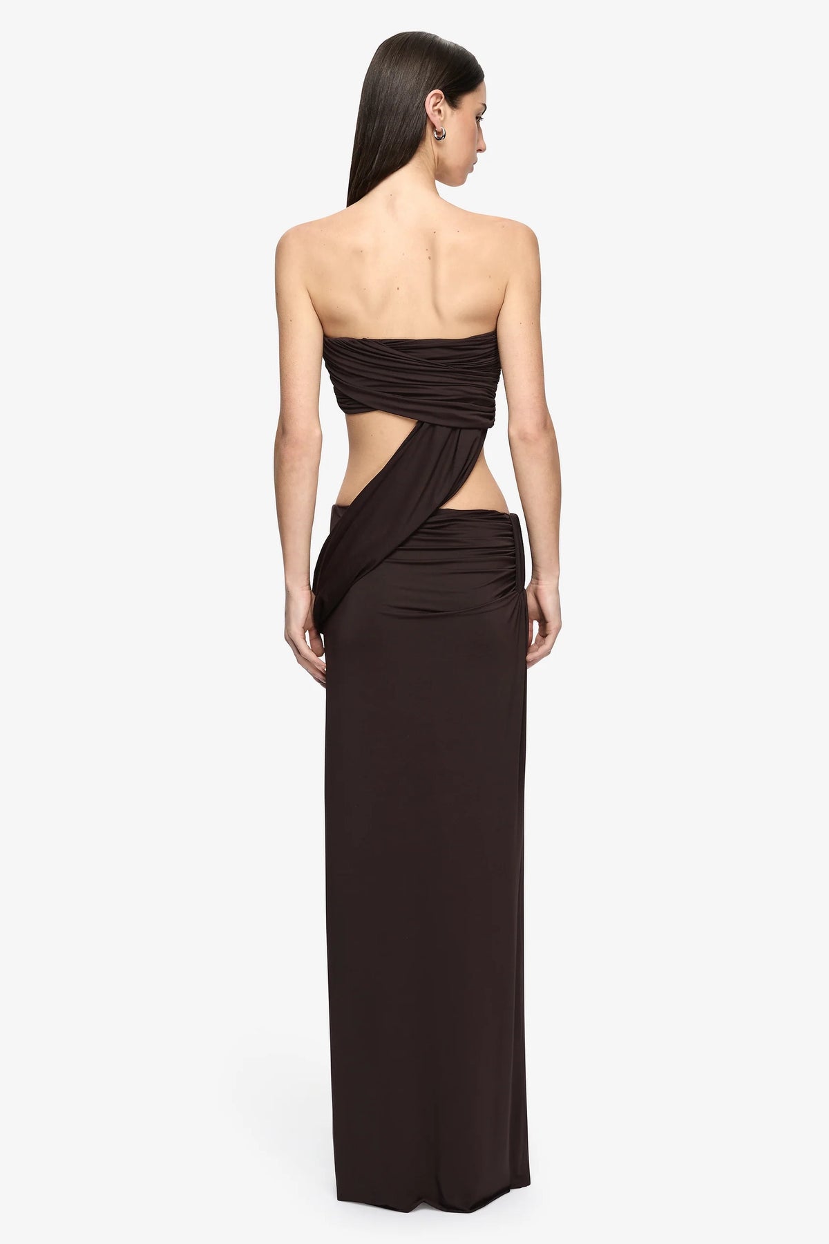 Bec + Bridge Niko Maxi Skirt | Dark Chocolate