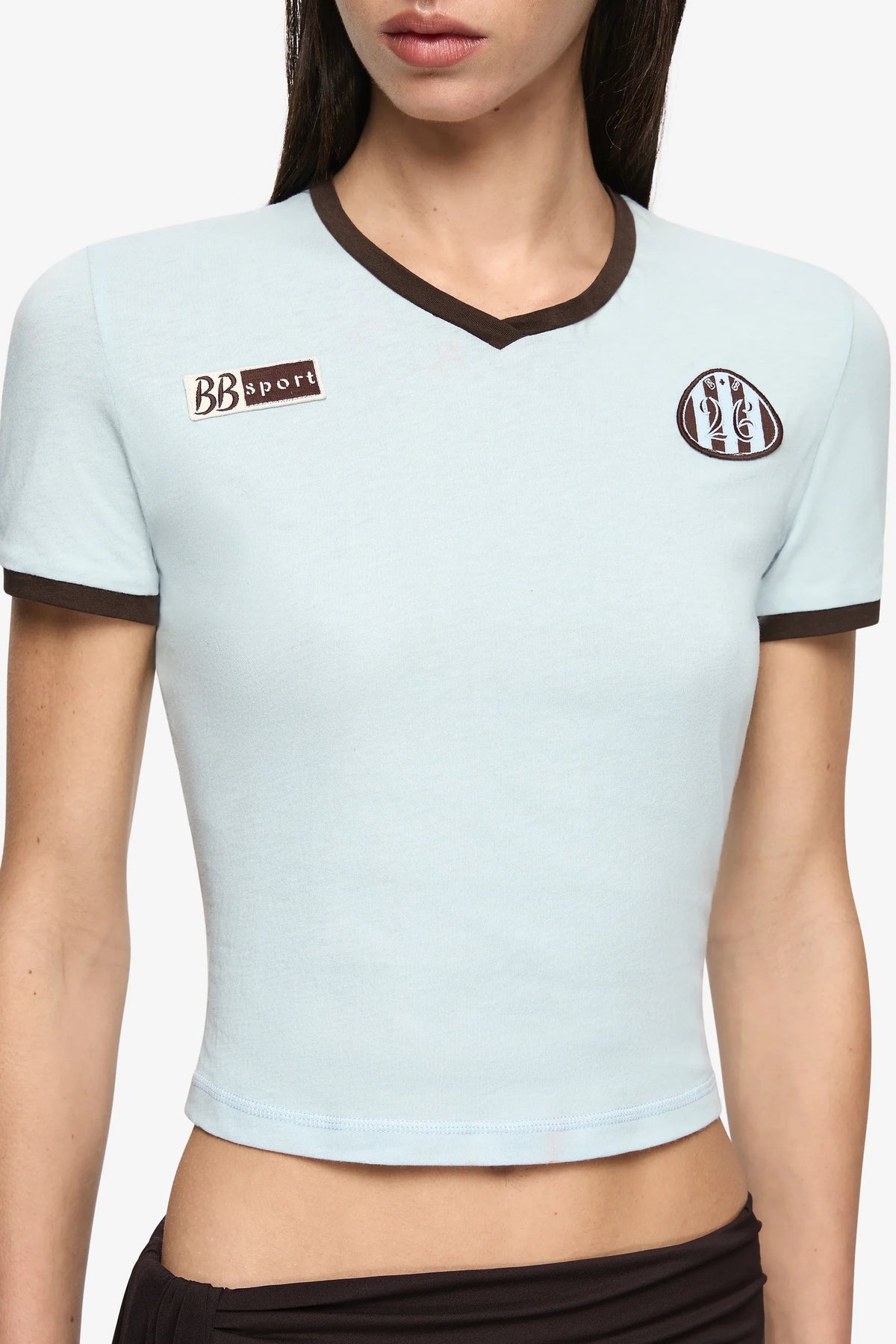 Bec + Bridge Solara Tee | Chocolate/Sky