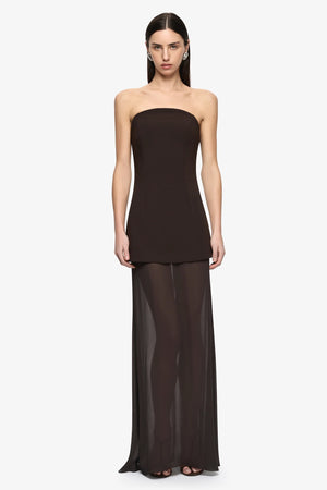 Bec + Bridge Theodora Strapless Maxi Dress | Espresso