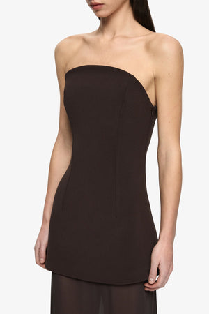 Bec + Bridge Theodora Strapless Maxi Dress | Espresso