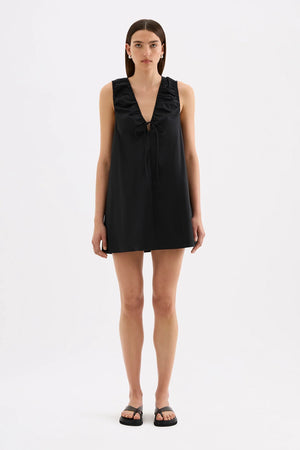 Nude Lucy Cerie Poplin Mini Dress | Black