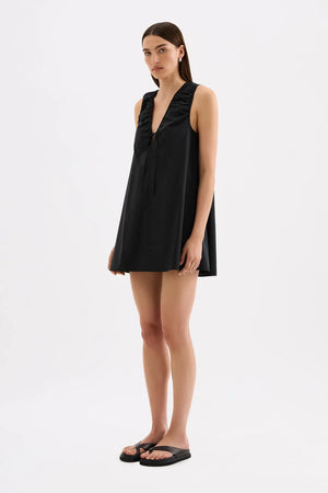 Nude Lucy Cerie Poplin Mini Dress | Black