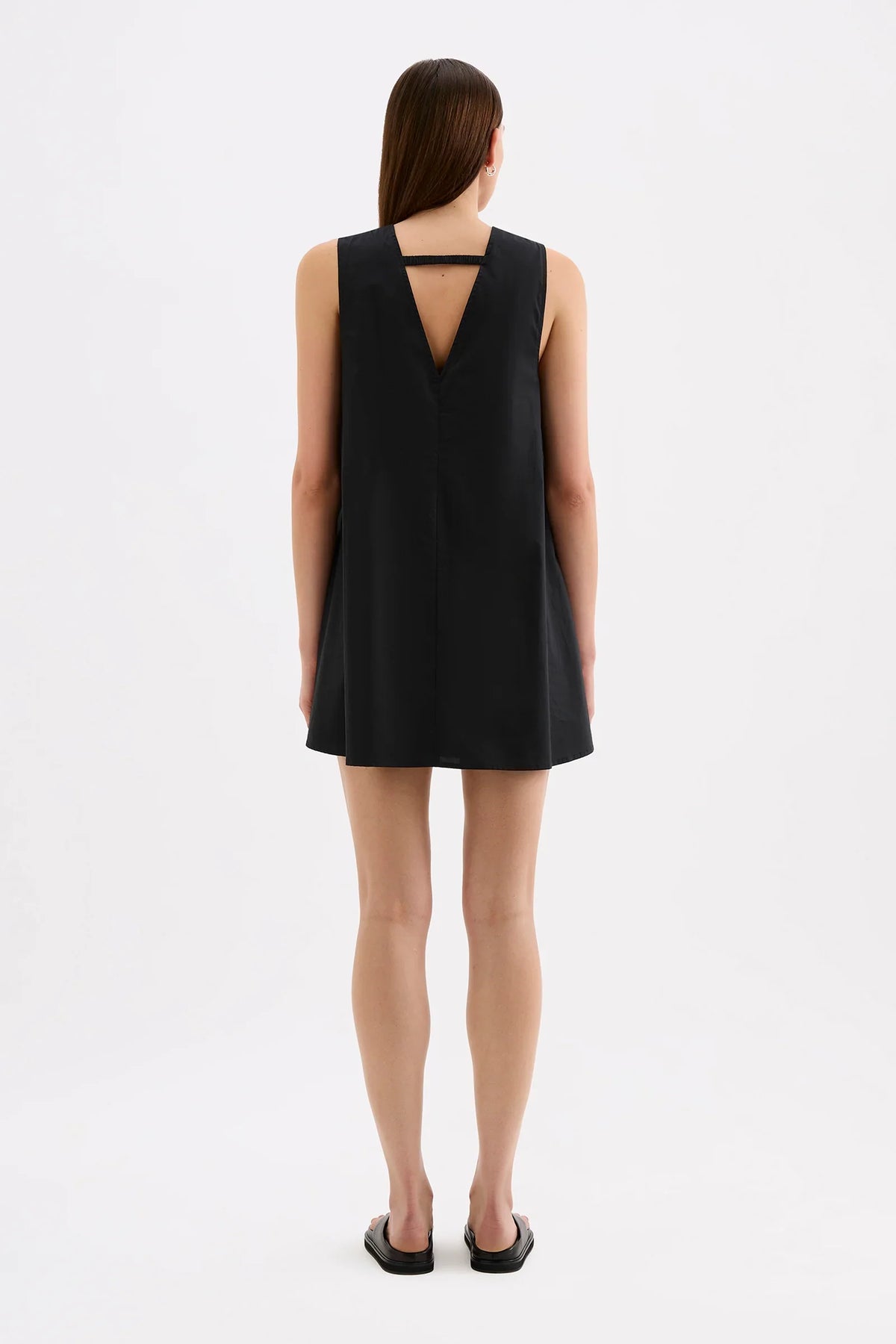 Nude Lucy Cerie Poplin Mini Dress | Black