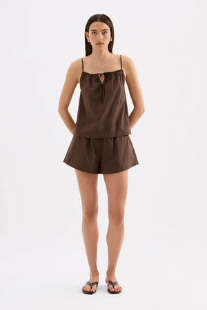 Nude Lucy Cerie Poplin Short | Chocolate