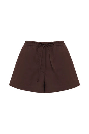 Nude Lucy Cerie Poplin Short | Chocolate