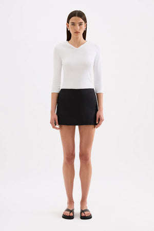 Nude Lucy Carey Linen Skort | Black