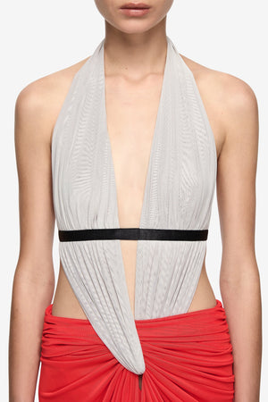 Bec + Bridge Anaya Cut-Out Maxi Dress | Dove Grey/Flame