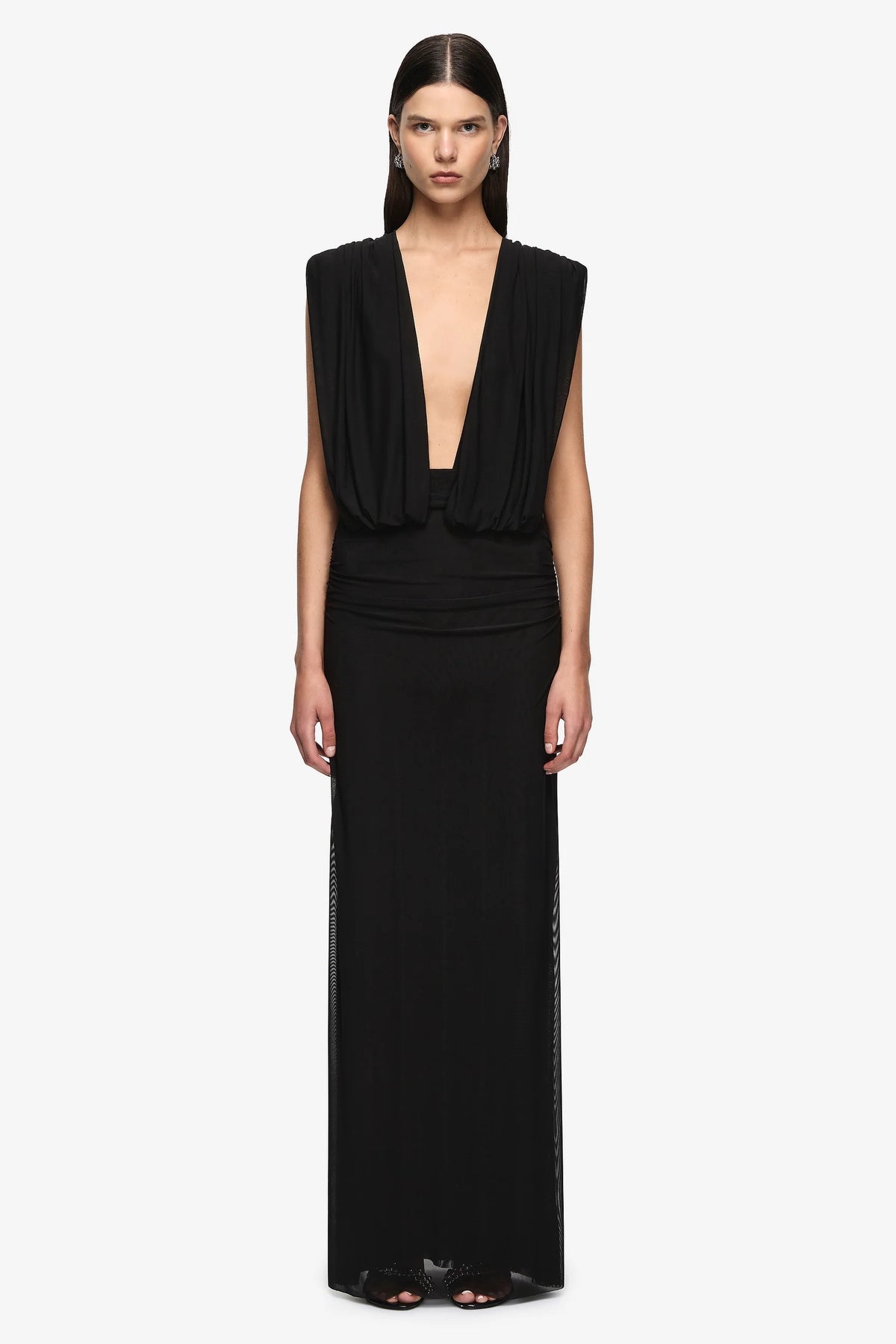 Bec + Bridge Isora Drape Maxi Dress | Black