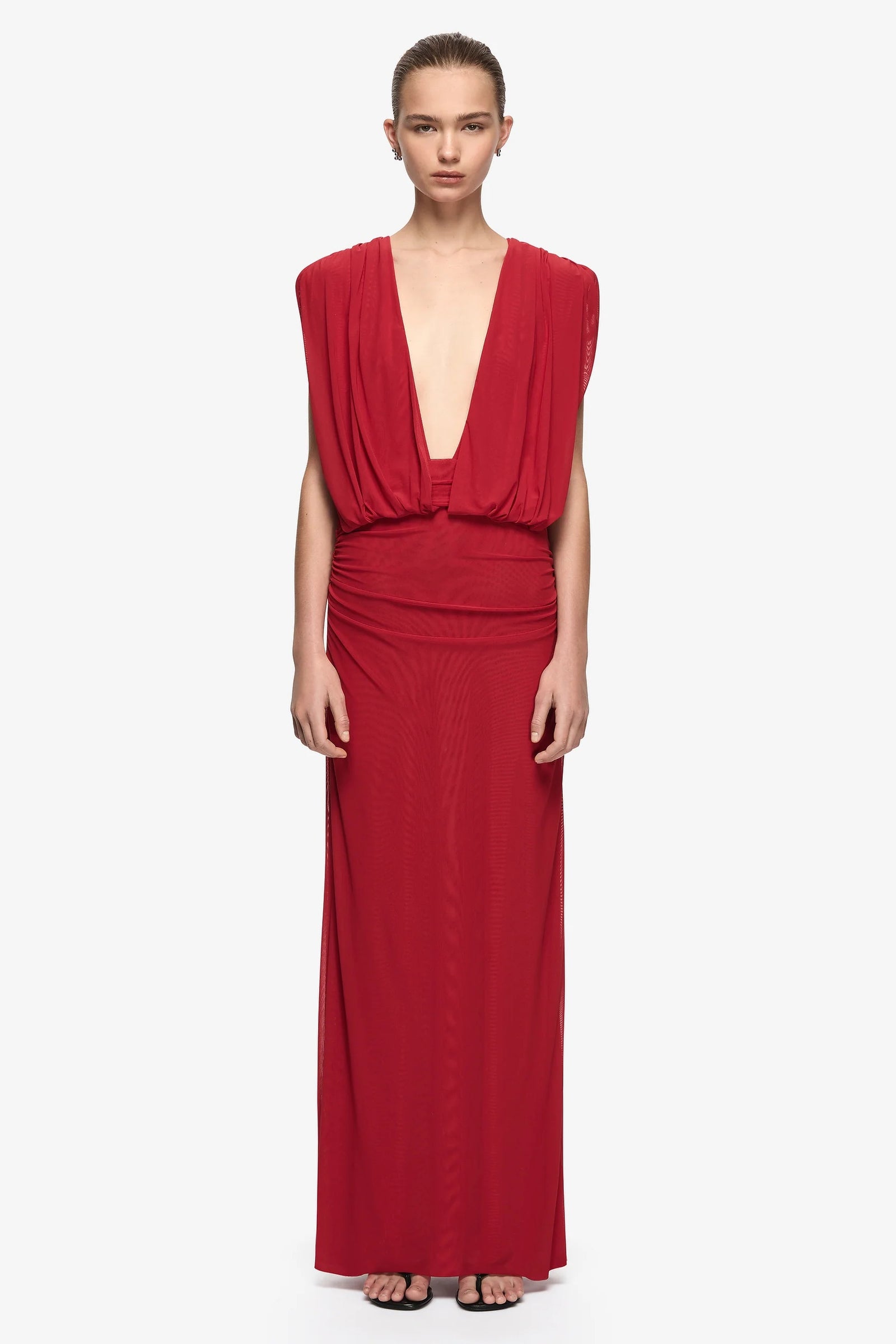 Bec + Bridge Isora Drape Maxi Dress | Ruby Red