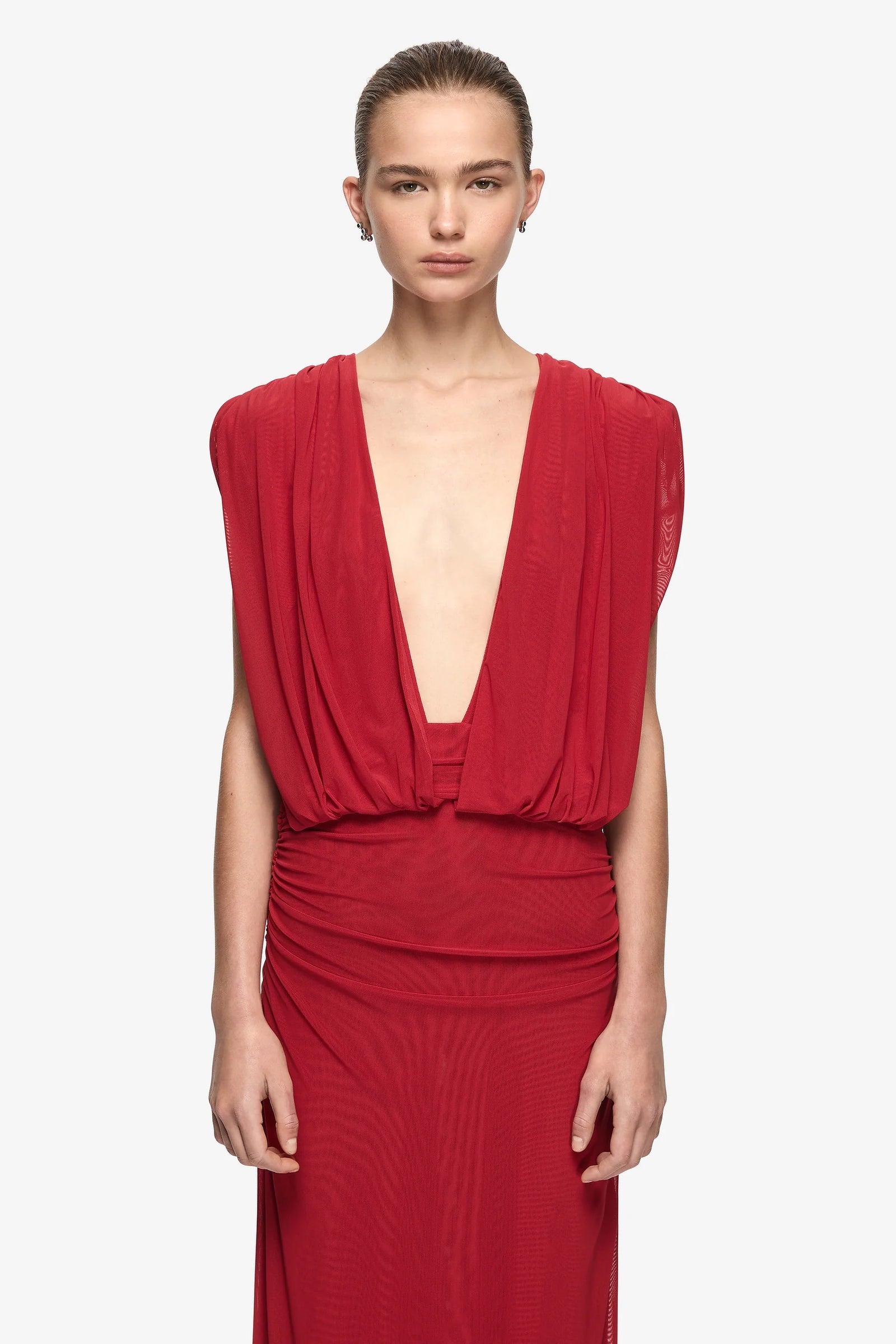 Bec + Bridge Isora Drape Maxi Dress | Ruby Red