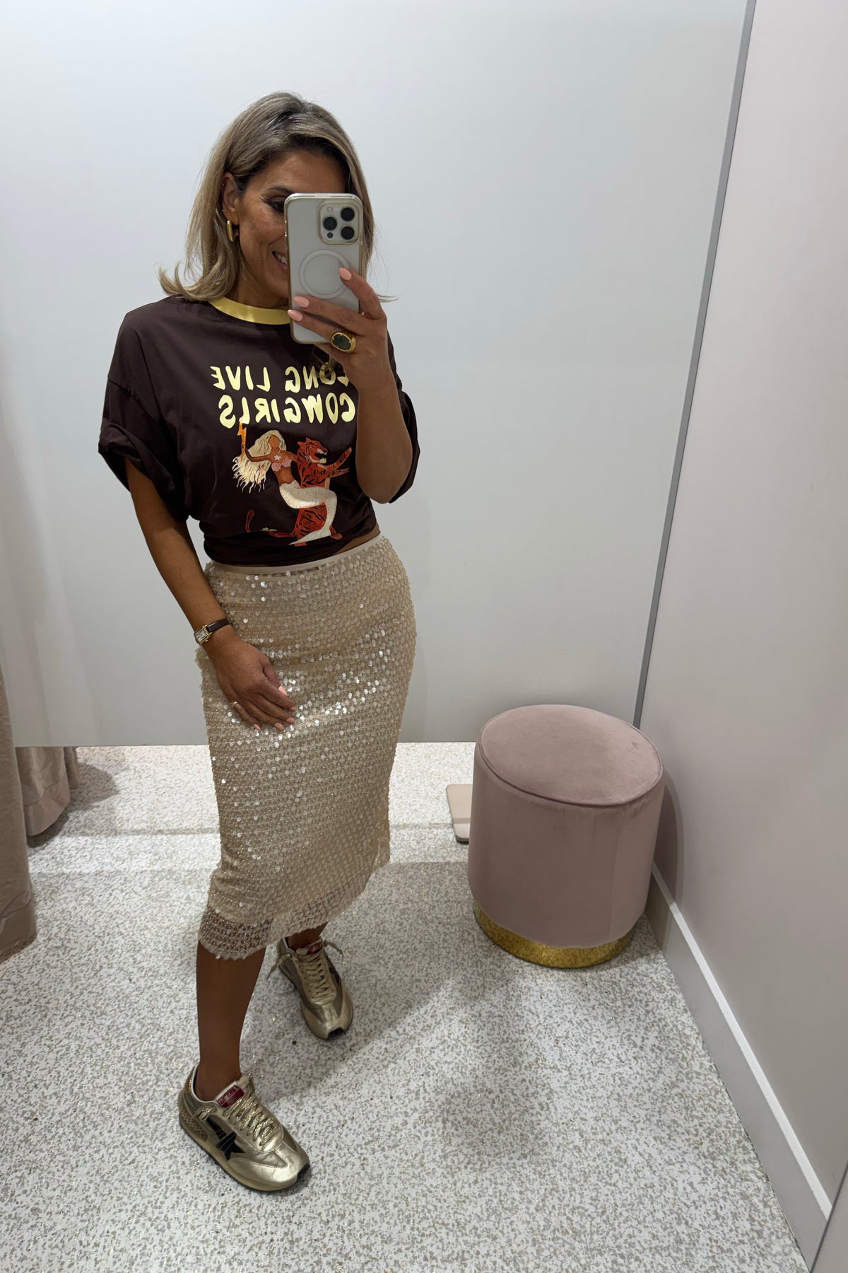 Shona Joy Everly Midi Skirt | Macadamia