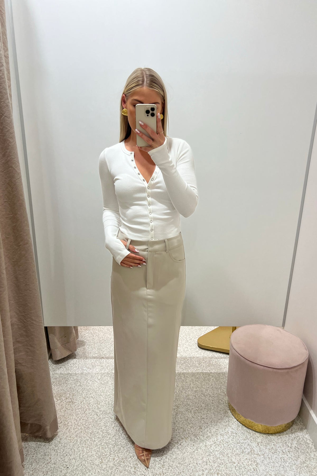 Bayse Brand Maya Top | White