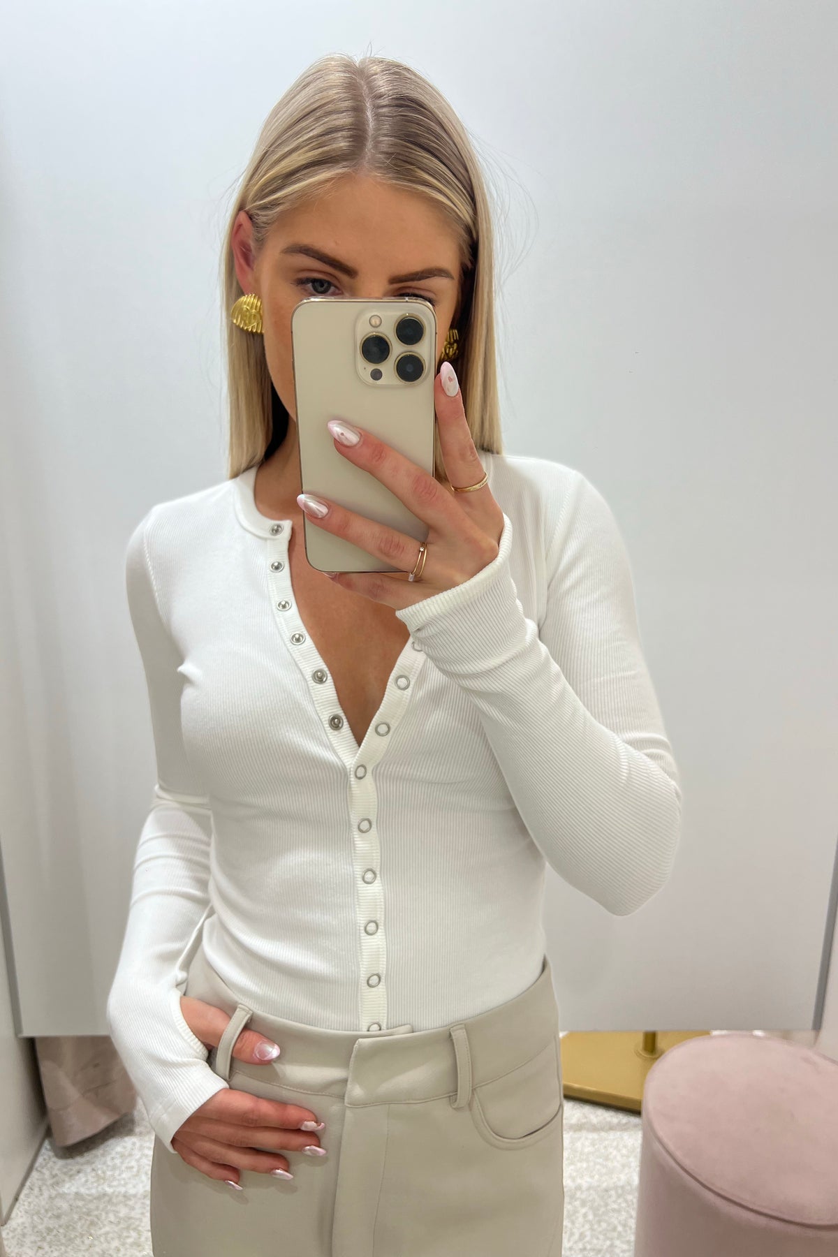 Bayse Brand Maya Top | White