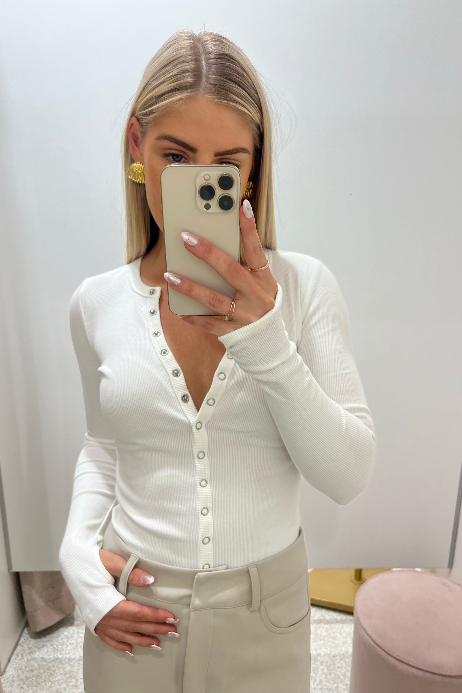 Bayse Brand Maya Top | White