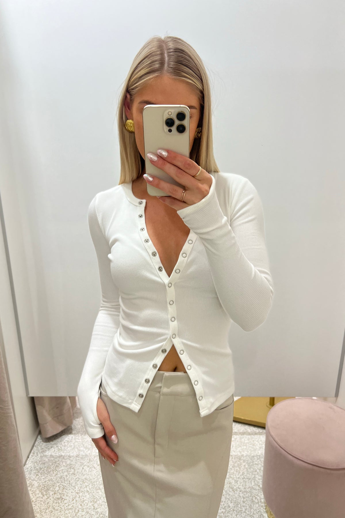 Bayse Brand Maya Top | White