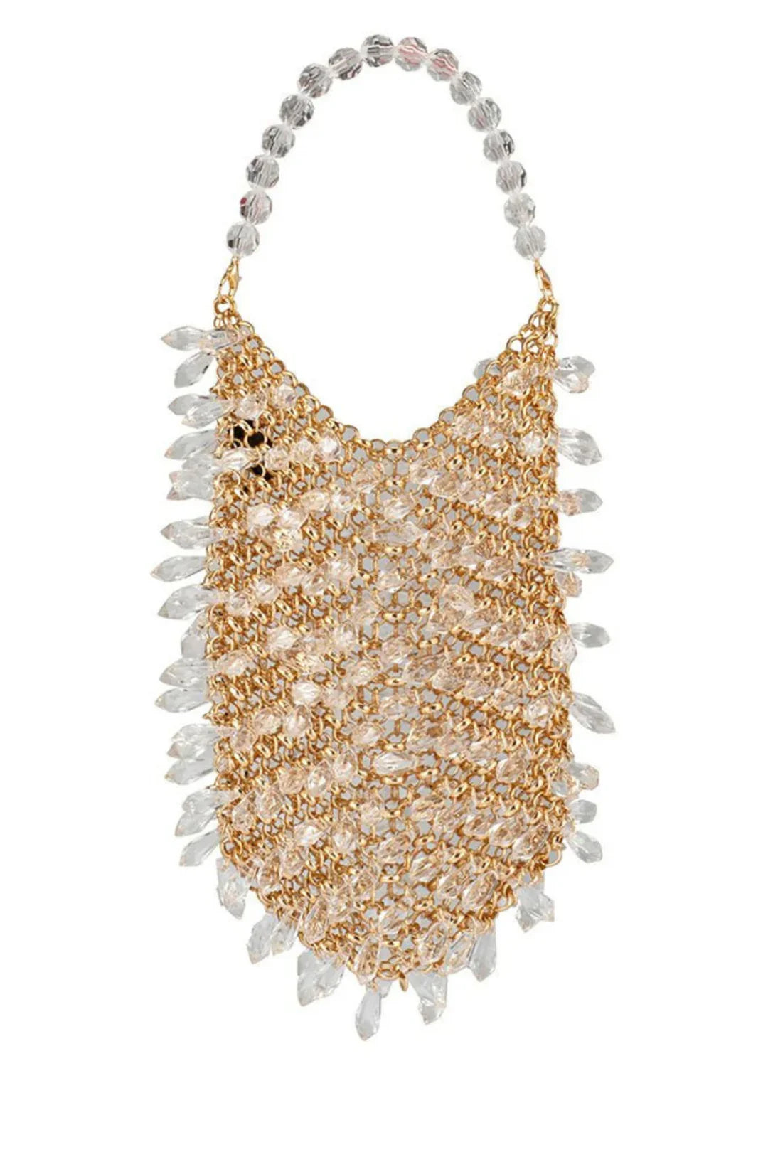 Olga Berg The Florence Chain Mail Bag | Champagne