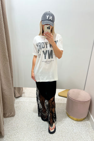 Chosen By Fifi & Annie The Zimi Lace Skirt | Black
