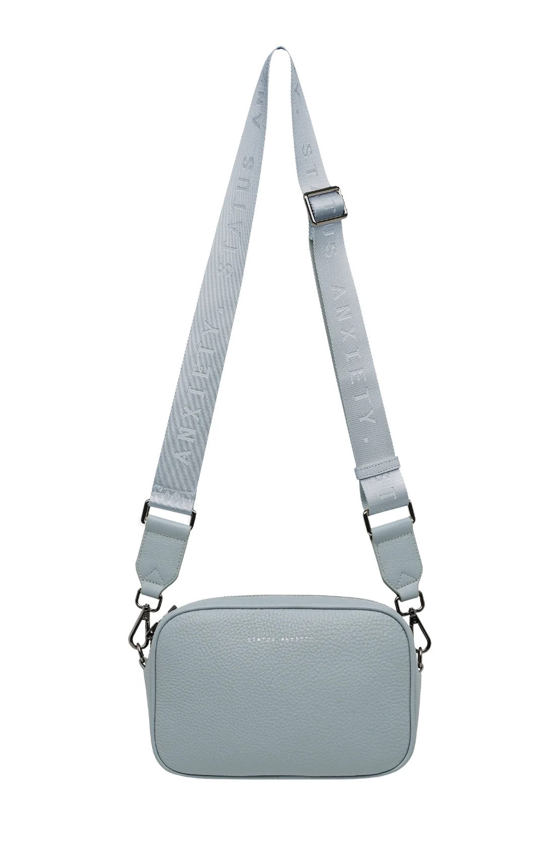 Status Anxiety Plunder With Webbed Strap Bag | Powder Blue