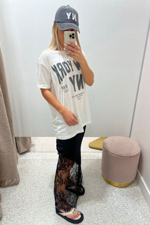 Chosen By Fifi & Annie The Zimi Lace Skirt | Black