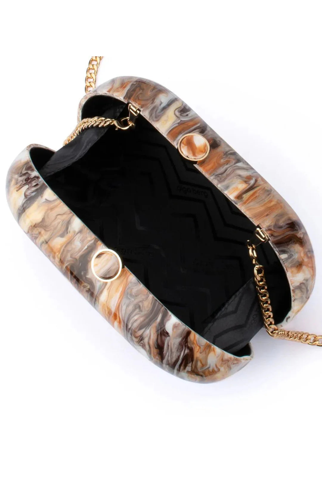 Olga Berg Maeve Marble Bag | Natural