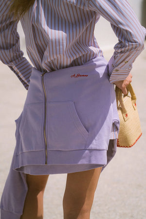 Araminta James A James Zip Thru Hoodie | Lavender  || PRE_ORDER ETA 17/10/2026