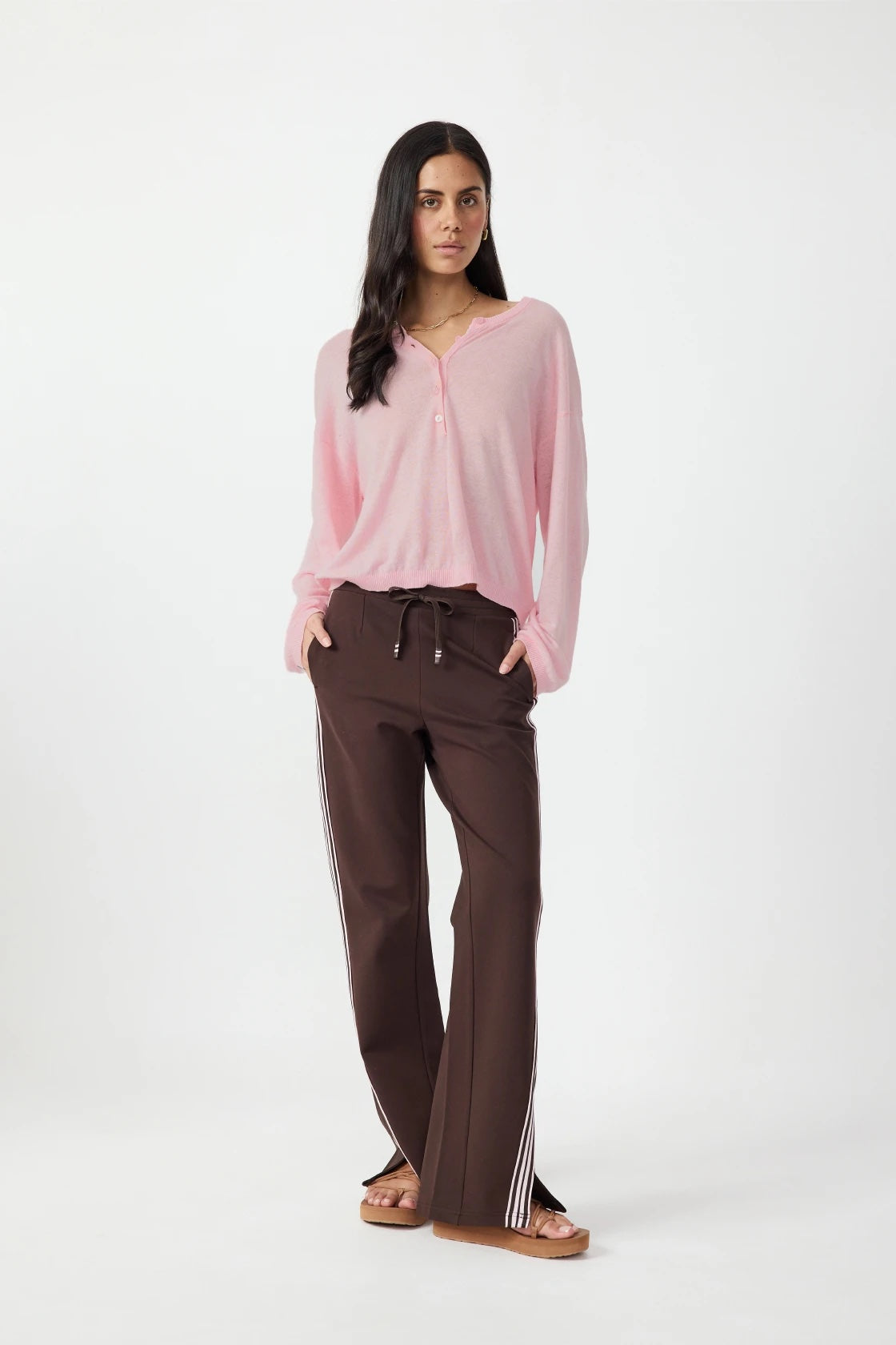 The Upside Petra Flare Pant | Chocolate