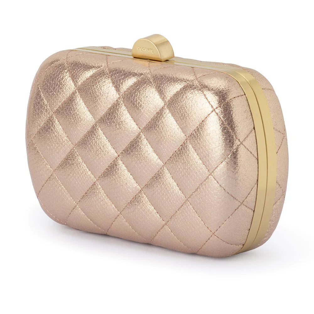 Olga Berg Zoey Quilted Clutch | Blush