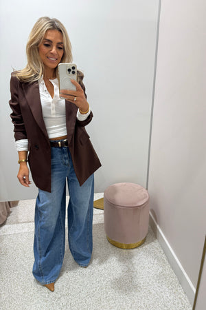 Chosen By Fifi & Annie The Baxtor Blazer | Chocolate || BEST SELLER RESTOCKED