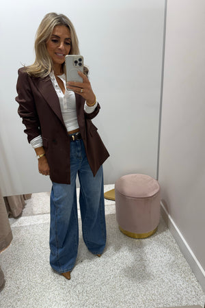 Chosen By Fifi & Annie The Baxtor Blazer | Chocolate || BEST SELLER RESTOCKED
