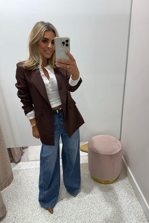 Chosen By Fifi & Annie The Baxtor Blazer | Chocolate || BEST SELLER RESTOCKED