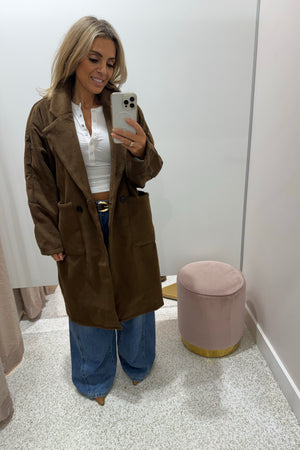 Chosen By Fifi & Annie The Boyfriend Coat | Walnut