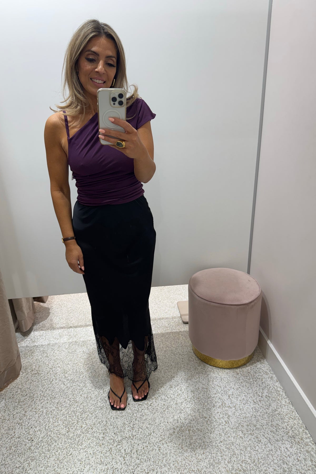 Madison The Label Charlotte Top | Aubergine