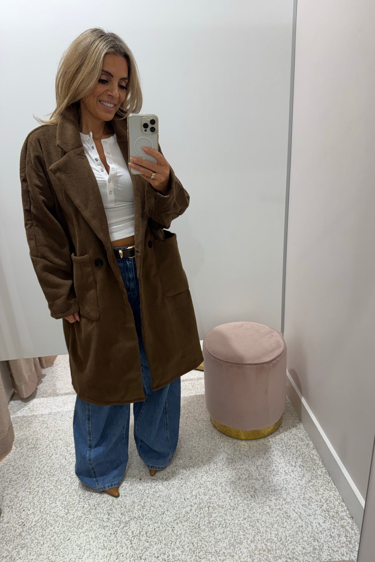 Chosen By Fifi & Annie The Boyfriend Coat | Walnut