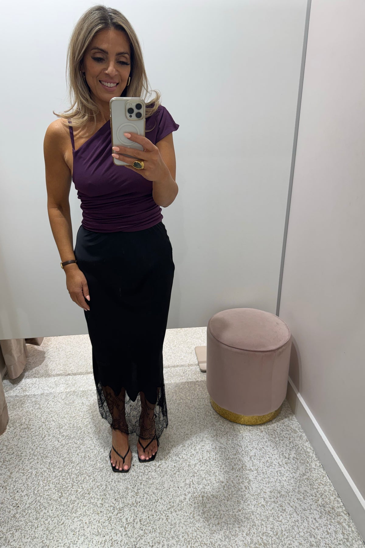 Madison The Label Charlotte Top | Aubergine