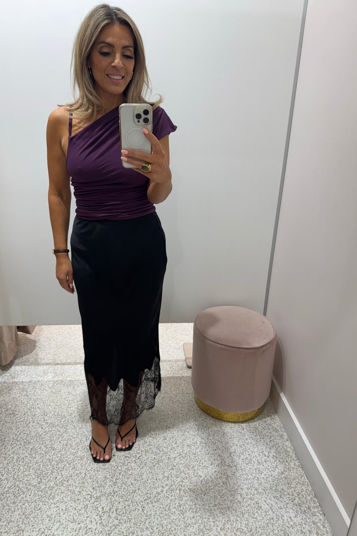 Madison The Label Charlotte Top | Aubergine