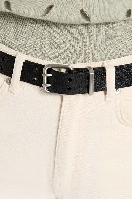Status Anxiety Barely Moving Belt  | Black/Silver