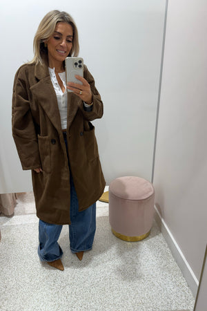 Chosen By Fifi & Annie The Boyfriend Coat | Walnut